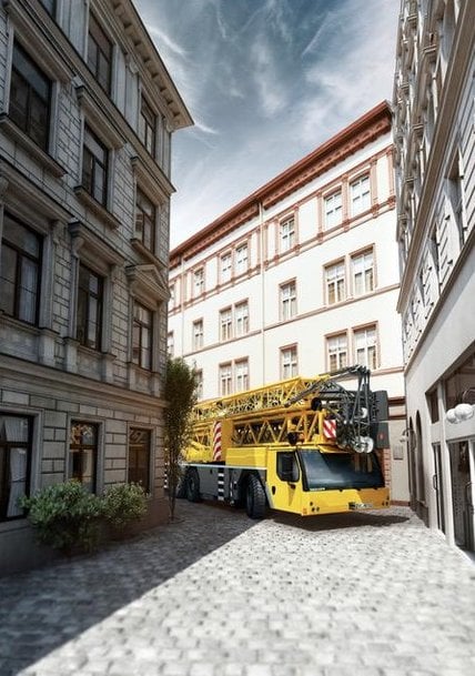 The new MK 73-3.1 mobile construction crane from Liebherr: a compact taxi crane with optimal reach